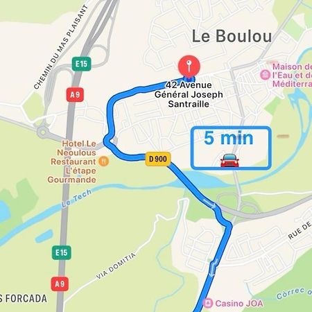 Appart Avec Chambre Lumineux Et Chaleureux Le Boulou Exterior foto